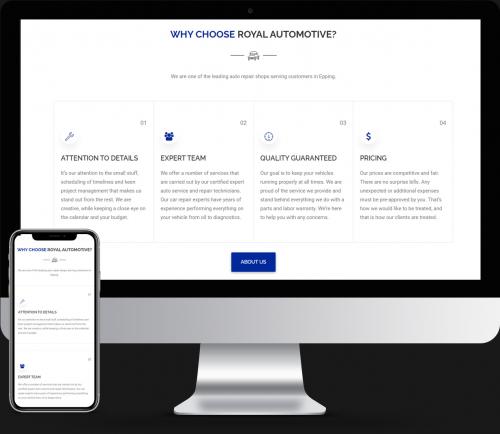 Royal Automotive Company Website